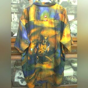 BNWOT ECHO COMPLEX LIMITED ED. Wolverine Shirt Blue, Orange, Gold Black  SZ. XXL